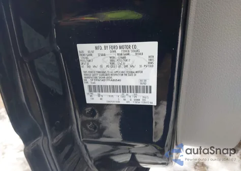 2007 Ford F-150 Fx4/Lariat/Xlt z USA, uszkodzony, nr VIN 1FTPW14517FA80540